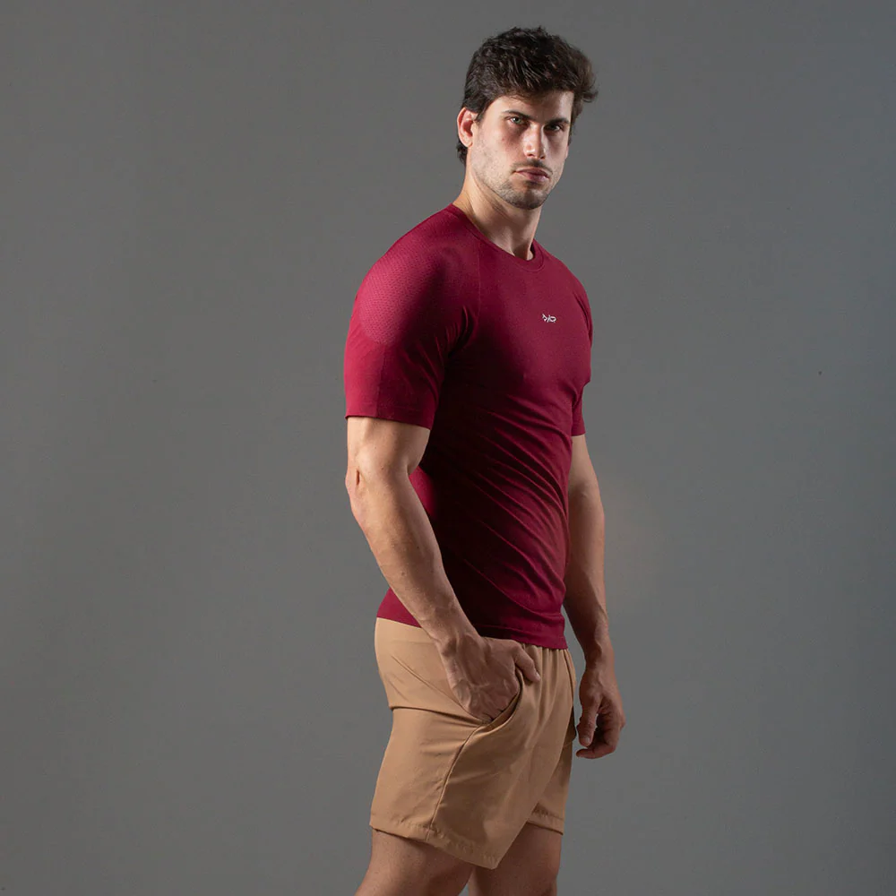 Camiseta Apex Dry New Tenacity Vinho - Sem Costura - Image 12