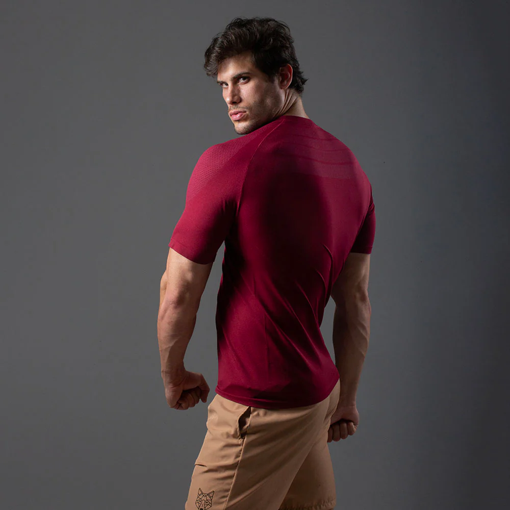 Camiseta Apex Dry New Tenacity Vinho - Sem Costura - Image 13