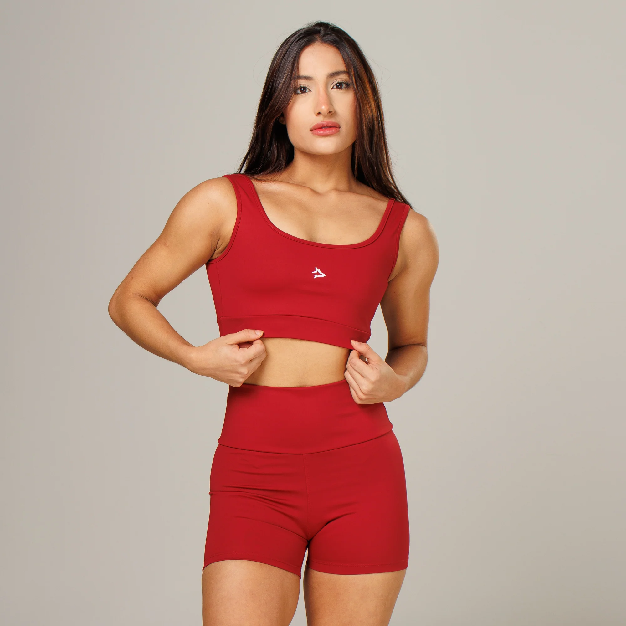 Conjunto Basic Feminino Top e Short - Lupus Vinho - Image 4