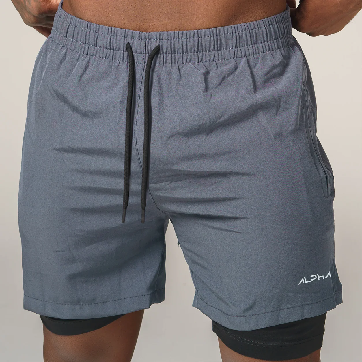 Short de Compressão Dry Fit Chumbo Bolso Ziper - Fluid - Image 7