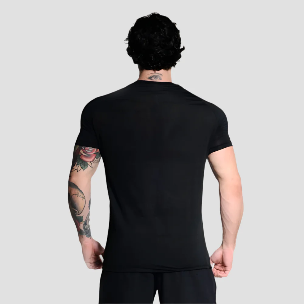 Tshirt Dry Perfomance Black Alpha - Image 3